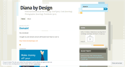 Desktop Screenshot of dianabydesign.wordpress.com