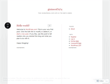 Tablet Screenshot of gininacaf7974.wordpress.com