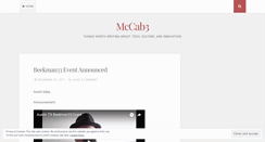 Desktop Screenshot of mccab3.wordpress.com