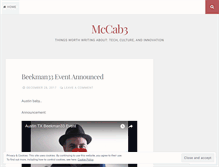 Tablet Screenshot of mccab3.wordpress.com