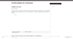 Desktop Screenshot of intercambiodeviviendas.wordpress.com