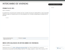 Tablet Screenshot of intercambiodeviviendas.wordpress.com