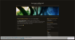 Desktop Screenshot of learnquilling.wordpress.com