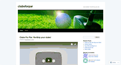 Desktop Screenshot of clubsforpar.wordpress.com