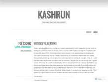 Tablet Screenshot of kashrun.wordpress.com