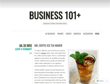 Tablet Screenshot of business101plus.wordpress.com