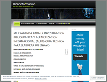 Tablet Screenshot of mariainformacion.wordpress.com