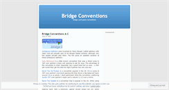 Desktop Screenshot of bridgeconventions.wordpress.com