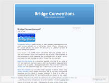 Tablet Screenshot of bridgeconventions.wordpress.com