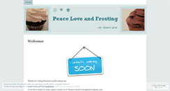 Desktop Screenshot of peaceloveandfrosting.wordpress.com