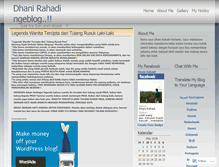 Tablet Screenshot of dhani2009.wordpress.com