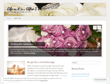 Tablet Screenshot of lifeasitisafterido.wordpress.com