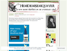 Tablet Screenshot of hemidemisemiquaver.wordpress.com