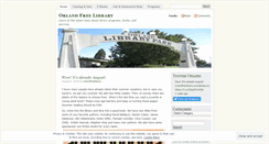 Desktop Screenshot of orlandfreelibrary.wordpress.com