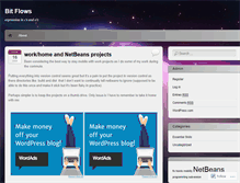 Tablet Screenshot of bitflows.wordpress.com