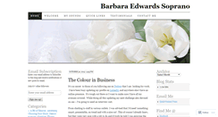 Desktop Screenshot of barbaraedwardssoprano.wordpress.com