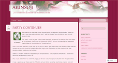 Desktop Screenshot of akinsoji.wordpress.com