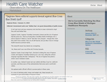 Tablet Screenshot of healthcarewatcher.wordpress.com