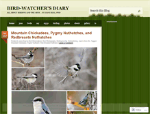 Tablet Screenshot of birdwatchersdiary.wordpress.com