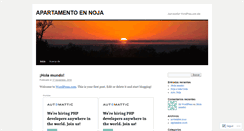 Desktop Screenshot of apartamentonoja.wordpress.com