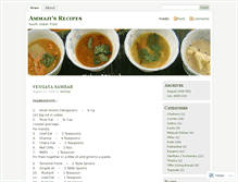 Tablet Screenshot of ammaji.wordpress.com