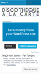 Mobile Screenshot of discothequealacarte.wordpress.com