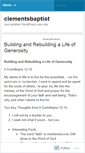 Mobile Screenshot of clementsbaptist.wordpress.com