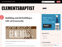 Tablet Screenshot of clementsbaptist.wordpress.com