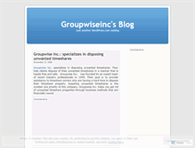 Tablet Screenshot of groupwiseinc.wordpress.com