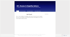 Desktop Screenshot of nflpensionreform.wordpress.com