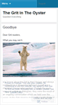 Mobile Screenshot of gritintheoyster.wordpress.com
