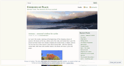 Desktop Screenshot of energiesofplace.wordpress.com