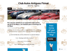 Tablet Screenshot of clubautosantiguosfirmat.wordpress.com