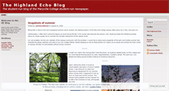 Desktop Screenshot of highlandecho.wordpress.com