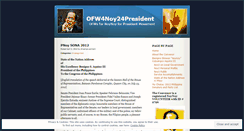 Desktop Screenshot of ofw4noy24president.wordpress.com