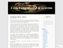 Tablet Screenshot of caixinha.wordpress.com
