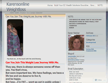 Tablet Screenshot of karensonline.wordpress.com