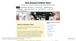 Desktop Screenshot of nzgridironnews.wordpress.com