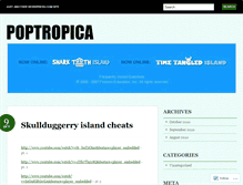 Tablet Screenshot of aboutpoptropica.wordpress.com
