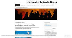 Desktop Screenshot of encuentrotejiendoredes.wordpress.com