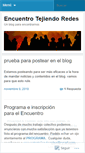 Mobile Screenshot of encuentrotejiendoredes.wordpress.com