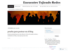 Tablet Screenshot of encuentrotejiendoredes.wordpress.com