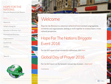 Tablet Screenshot of hopeforthenations.wordpress.com