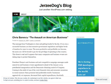 Tablet Screenshot of jerzeedogs.wordpress.com