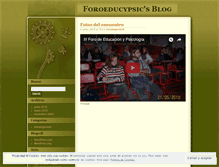 Tablet Screenshot of foroeducypsic.wordpress.com
