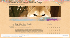 Desktop Screenshot of fromthehouseofthefoxdogs.wordpress.com