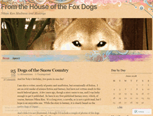 Tablet Screenshot of fromthehouseofthefoxdogs.wordpress.com