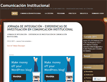 Tablet Screenshot of comunicacioninstitucionaleci.wordpress.com