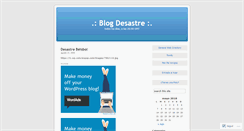 Desktop Screenshot of desastre.wordpress.com