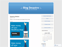 Tablet Screenshot of desastre.wordpress.com